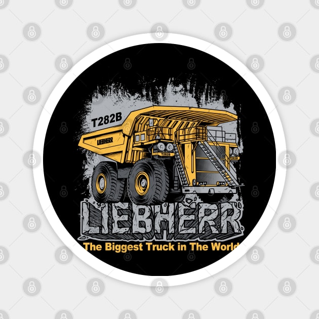 The Biggest Truck In The World Magnet by damnoverload